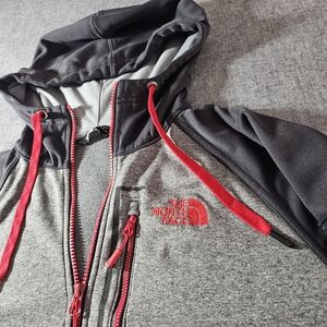 The North Face Men's Black and Red Performance Jacket